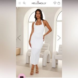 Hello Molly Lined Halter Dress